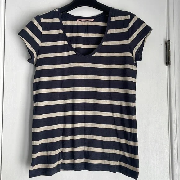LOFT Sunwashed Striped Tee XS - Picture 1 of 3